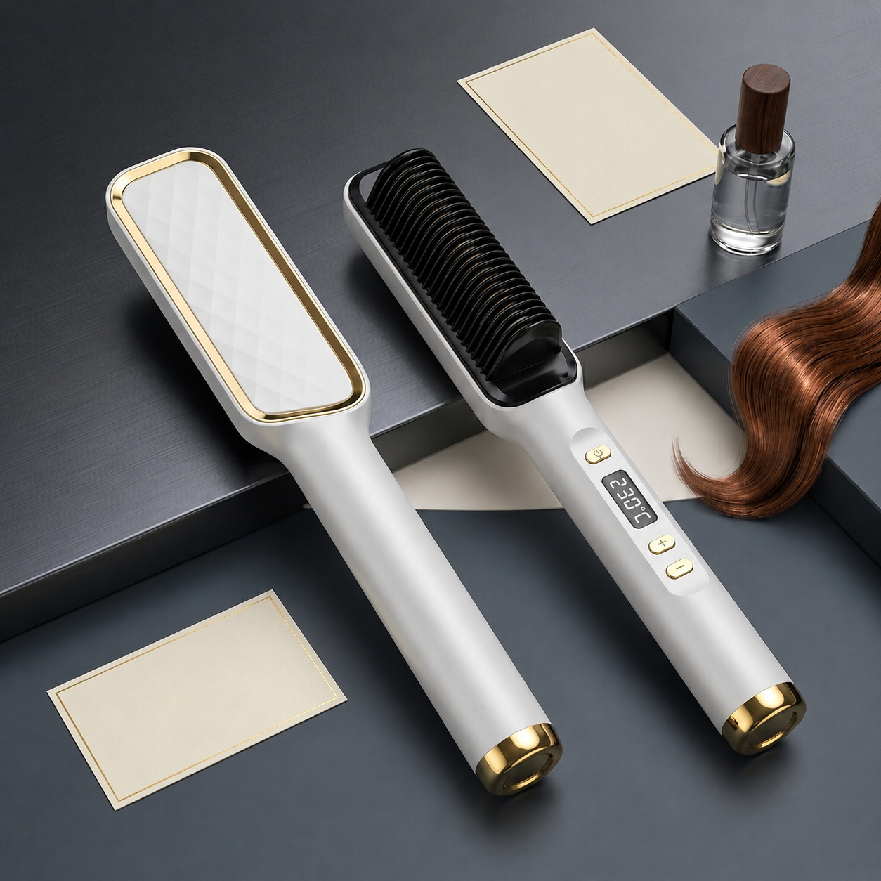 Electric Hair Straightener Brush