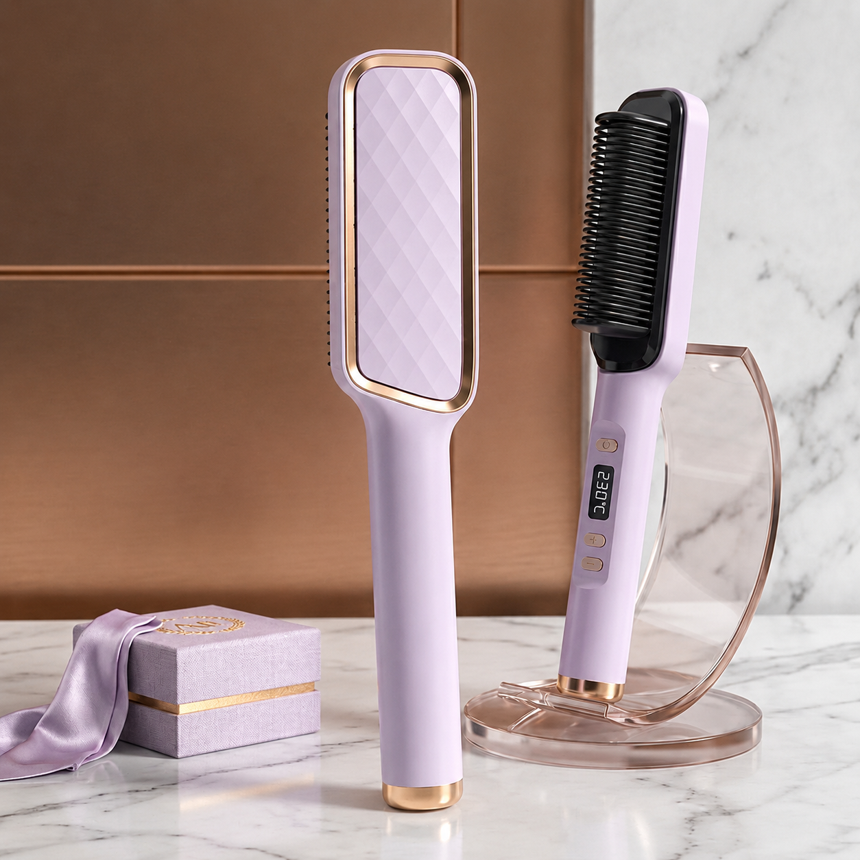 Electric Hair Straightener Brush